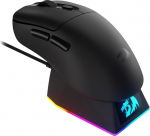 Redragon M998 kerge traadita m&auml;nguhiir RGB magnetilise laadimisdokiga, BT/2.4G traadita/juhtmega optiline hiir, 24000 DPI, 5 programmeeritavat nuppu PC/Mac, must
