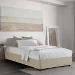 Talamo Italia - Gaia Kahekohaline voodi, 100% Made in Italy, k&uuml;lgmised avad, koos madratsiga 120 x 190 cm, beež