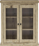 Elegant Home Fashions Donovan 2-ukseline seinakapp hele tammepuust reguleeritavad riiulid