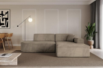 ALTDECOR IREA-L1-v3 L-kujuline nurgadiivan 232 x 165 x 77 cm Pruun