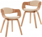 vidaXL 2 x Bentwood s&ouml;&ouml;gitoa toolid, k&ouml;&ouml;gitoolid, elutoa toolide komplekt, polsterdatud toolid, lamamistoolid, s&ouml;&ouml;gitoa toolid,