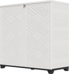 HOMSPARK siseruumides ja v&auml;listingimustes kasutatav hoiukapp uste ja 1 riiuliga, 34 x 15 x 34 tolli, HDPE plastikust hoiukast terrassile, aeda, esikusse, r&otilde;dule, mitmeotstarbeline