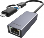 BYEASY USB C Ethernet adapter Gigabit USB LAN adapter USB zu RJ45 10/100 / 1000 Mbps Aluminium Treiberfrei Netzwerkadapter f&uuml;r MacBook Pro/Air, iPad Pro, iMac, XPS, Surface Pro, Notebook Laptop jne.