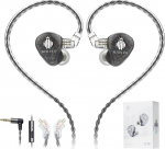 Hidizs MS1 Galaxy IEM Gaming Headset Double Magnetic mootoriga Immersive Gaming Sound, juhtmega k&otilde;rvaklapid, Inline mikrofon, eemaldatav 2 Pin kaabel, 3,5 mm pistikuga