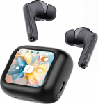 N NEWTOP Bluetooth k&otilde;rvaklapid AB39 Display Touch LCD M&uuml;rasummutus In-Ear funktsioon k&otilde;rvaklappide leidja Torch Stoppkell Ekvalaiser H&auml;&auml;l assistent Universal nutitelefonile Tablet (must)