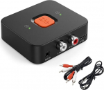 Bluetooth 6.0 Adapter Empf&auml;nger Audio Receiver mit 3.5mm AUX und RCA, Dual Ausgang f&uuml;r Stereoanlage Lautsprecher Autoradio Verst&auml;rker, verbindet 2 Ger&auml;te gleichzeitig, 10-20m Reichweite