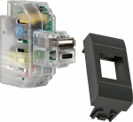 FANTON 82893-32 USB A+C 2,4 A sisseehitatud keystone-pistikupesa, koos lahinguadapteriga koos plaatide ja klambritega Bticino Living Light/International