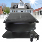 Solar-Dachbodenventilator,42W Solar-Dachventilator, Ger&auml;uscharm, Wetterfest, 2500-3000 Cfm, Mit Automatischer Temperaturregelung (26,0 &deg;C (&plusmn; 1,5 &deg;C) EIN/Aus) SolarAtticFanw/Remote