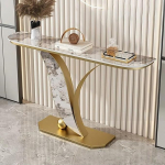 Industrieller Konsolentisch - Vielseitiger Flur-Akzenttisch mit stabilem Metallrahmen, einfache Montage, kompaktes Design f&uuml;r kleine R&auml;ume - Hellgrau, 80 cm/31,5 Zoll, hinter dem Sofa, Foyer