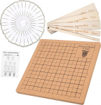 FONDOTIN Makramee Bastelbrett Kork DIY Knotentafel mit Pins und Hilfslinealen Doppelseitiges Flechtbrett mit Klaren Gittern f&uuml;r Schmuckherstellung und Heimdekoration Langlebig und Leicht