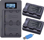 CITYORK NP-FZ100 Smart LCD Dual USB Charger for Sony NP-FZ100 and Alpha 9, A9, Alpha 9R, A9R, Alpha 9S, A9S, A7RIII, A7R3, a7 III Digital Camera