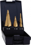 3-piece HSS-Twist driller-Dart Twist drill with spiral groove TIN-laminated Exact 07014