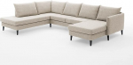 Atlantic Home Collection Wohnlandchaft nurgaga vasakule ja pika tooliga paremale