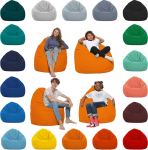 Bean bag, XXL p&otilde;randapadi EPS helmedega t&auml;iskasvanutele ja lastele, sobib m&auml;ngimiseks v&otilde;i l&otilde;&otilde;gastumiseks, sise- ja v&auml;listingimustes, kuna on veekindel, oranži v&auml;rvi, XL suurus.