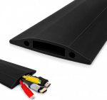 On1shelfi keskmise koormusega &uuml;hendatav p&otilde;randakate reisikaitse kaablihoidik 30mm (W) x 10mm (H) must (1m)