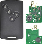 433MHz PCF7952 Chip 4 nupud Auto Remote Key Card Renault Koleos Smart Card 2008-2011