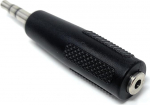 DRUT 1 tk 2,5 mm naissoost 3,5 mm pistikupesa Stereo adapter Audio adapteri kaabel konverter h&otilde;bedane must