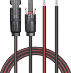 2 x 6mm (10AWG) 12m topelt p&auml;ikesepikenduskaabel, mille &uuml;hes otsas on pistikupesa ja teises otsas emasl&uuml;li