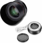 Samyang AF 85 mm F1.4 F + objektiivi station for Nikon F - 85 mm fikseeritud fookuskaugusega autofookusega t&auml;isformaatobjektiiv Nikoni peegelkaameratele ja DSLR t&auml;isformaat- ja APS-C kaameratele, millel on Nikon F monteeringu kinnitus