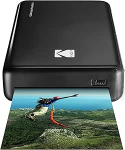 Kodak Mini 2 HD juhtmevaba mobiilne kiirfotoprinter 4Pass patenteeritud printimistehnoloogiaga, &uuml;hildub iOS ja Android seadmetega - must