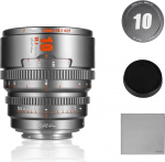 7artisans 10 mm T2.1 Cine objektiiv S35 raami &uuml;hilduv Sony E Mount Mountiga, Sony A6500/A6600/A6700/FX30/ZVE-10 jaoks (Titanium Grey)