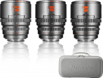 7artisans 35 mm/50 mm/85 mm T2.1 Cinema Lens S35 Frame Set Compatible with Fuji X-Mount, for FUJIFILM X-S20/X-T5/X-H2/X-T4/X-H2S/X-T3/X-S10 (Titanium Grey)