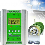 HENGCMM 12V/24V/48V Wind Solar Hybrid Charge Controller, LCD Display Wind Solar Hybrid Charge Controller Mppt Boost Charging for Wind & Solar Panel System, with Booster and Dump Load Function,