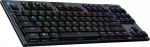 Logitech G 915 TKL Tenkeyless Lightspeed Wireless RGB mehaaniline m&auml;nguklaviatuur, lineaarne l&uuml;liti madala profiiliga l&uuml;litusv&otilde;imalused, Lightsync RGB, t&auml;iustatud traadita ja Bluetooth tugi - must
