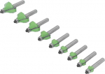 9tk Perlenbits Wolframstahl -Legierung Router Bit f&uuml;r Trimmzeichnung Linie