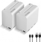 VILTROX Pack of 2 NP-F970 asendusakud Sony NP-F950 F960 F970 F770 F750 F570 F550 Compatible Godox VILTROX Neewer Camcorder/Monitor/Camera