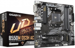 GIGABYTE B550M DS3H AC emaplaat - AMD Ryzen 5000 protsessorid, 5+3 faasi VRM, kuni 4733MHz DDR4, 1xPCIe 4.0 + 1xPCIe 3.0 M.2, Wi-Fi 5, 1GbE LAN, USB 3.2 Gen 1