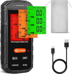 KENMIC EMF Meter, 3-in-1 EMF Meter EF/MF/RF Portable Electromagnetic Field Radiation Detector for EF, RF, MF, WiFi Signal, Sobib koju, kontorisse, EMF inspekteerimisse ja kummituste jahti.