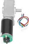 Gear Motor mit Selbsthemmung, Hochdrehmoment, Geschwindigkeitsreduzierung, Schneckengetriebemotor, 15mm Welle - Pr&auml;zise Verarbeitung, Langlebig, Industrieller Einsatz (DC12V 470 U/min)