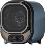 450 W Portable Condenser Tumble Dryer, Compact Portable Tumble Dryer, 18 L Golden Capacity, Two Temperature Settings, 360&deg; Blue Light Against Bacteria, 35 dB Quiet Drying, for Home, Where