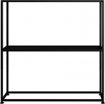 YCYRF 60 cm kitsas konsoollaud, koridoririiul, kitsas kahe tasandiga hoiulaud sissep&auml;&auml;sualale, koridorile, elutuppa ja v&auml;ikestesse ruumidesse, k&otilde;ik-&uuml;hes, ei vaja paigaldamist, must