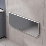 Klappbarer Fr&uuml;hst&uuml;cksbartisch aus Edelstahl zur Wandmontage, platzsparend, Kleiner Klappschreibtisch f&uuml;r das Home-Office als Geschenk (110 x 40 cm)