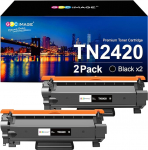 GPC Image TN2420BK Compatible Toner Replacement for TN2410BK for Brother DCP L2510D L2530DW L2550DN / HL L2310D L2350DW L2370DN / MFC-L2710DN L2710DW L2730DW