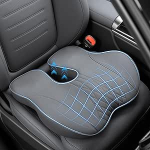 Treesiche Premium-Sitzkissen aus Memory-Schaum f&uuml;r Auto und B&uuml;ro, ergonoomisches B&uuml;ro-Schreibtisch-Zubeh&ouml;r zur Schmerzlinderung von Stei&szlig;bein, extra dichter Memory-Schaum f&uuml;r H&uuml;fte, Stei&szlig;bein, Ischias