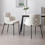 Ya-Home s&ouml;&ouml;gitoa toolid, komplekt 2, kaasaegsed k&ouml;&ouml;gitoolid metalljalgadega, polsterdatud toolid s&ouml;&ouml;gilauda, s&ouml;&ouml;gituppa, &scaron;enill, beež