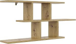 KUBUTKU Dekoratiivne seinariiul 2 riiuliga, 100 x 45 x 18 cm, Skandinaavia modernne disain, elutuppa, k&ouml;&ouml;ki, kontorisse, magamistuppa, vannituppa, riiul, raamaturiiul (Artisan Oak)