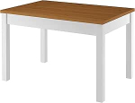 Erst-Holz kahetooniline laud 80 x 120 cm Tamme valge jalad t&auml;ispuit 90.70-51AE