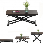 Pikendatav ja pikendatav laud, funktsionaalne kohvilaud k&ouml;&ouml;ki, p&auml;hklipuust, s&ouml;&ouml;gituppa, elutuppa, laud, sobib s&ouml;&ouml;gituppa, elutuppa, k&ouml;&ouml;ki, &otilde;ppetuppa.