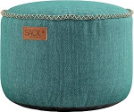 SACKit Cobana Pouf Petrol Melange - &Uuml;mmargune &otilde;ue-/v&auml;ljakutool - sobib ideaalselt elutuppa v&otilde;i &otilde;ue aeda - kombineerige tooliga - Jalgpink / jalatugi
