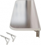 GSKFXJ Klapptisch Wand Aus Edelstahl, Schwimmend Wandklapptisch, Platzsparender Wandtisch Klappbarer F&uuml;r Kleinen Raum (120x40cm/47x16in)