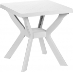 Fun Star 8009271903005 Reno ruudukujuline laud &uuml;hendatud jalgadega, valge, 70 x 70 x 72 cm