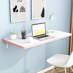 An der Wand montierter Klapptisch f&uuml;r Waschk&uuml;che, an der Wand montierter Esstisch, zusammenklappbar, an der Wand montierter Computertisch, stabil und robust, f&uuml;r Arbeitszimmer, Schlafzimmer
