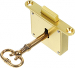 CHILDWEET 1 komplekt Vintage Desk Lock Drawer Security Lock Gold Drawer Lock Antique Drawer Lock Decorative Drawer Lock Door Chain Lock Heavy Duty Filing Cabinet Lock