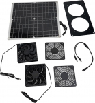 30 W p&auml;ikeseventilaatori topeltventilaatorite komplekt, p&auml;ikeseventilatsioonis&uuml;steem kasvuhoone, koerte kenneli, kanakuuri ja autokodu jaoks, monokristalliline p&auml;ikesepaneel, automaatne ventilaator, 3000 p&ouml;&ouml;ret minutis (p&auml;ikeseventilaator)