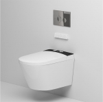 MEJE #MZE014P Nutikas seinavann integreeritud bidee, soojendusega istme, kuuma&otilde;hukuivati, automaatne loputus, automaatne avamine ja sulgemine, kaugjuhtimispult, &ouml;&ouml;sel valgustamine, valge v&auml;rvi