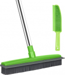 Pika k&auml;epidemega kummist luud koos pigistajaga, kummist harja ja lemmikloomade karvade eemaldamise harja komplekt, siseruumides kasutamiseks lemmikloomade karvade, vaiba, p&otilde;randa, diivani, akna, kunstmuru harja harja, &otilde;ues puhastamiseks